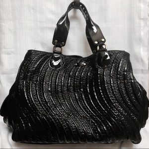 France ABACO Black Patent Weekender